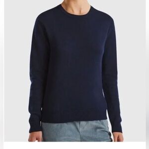 Icebreaker Shearer Merino Wool Crewneck Long Sleeve Top Unisex size M Grey Black